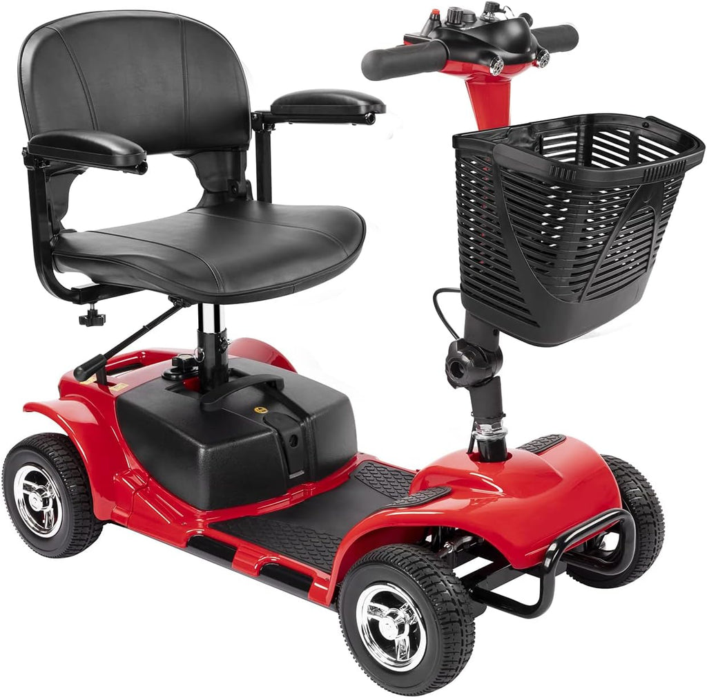 4-Wheel Electric Scooter with 20-Mile Range & 330 lbs Capacity