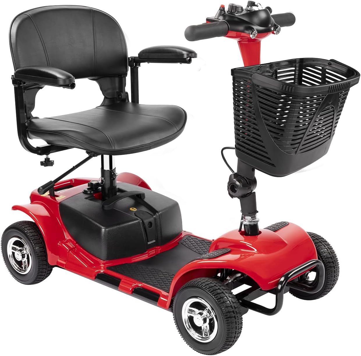 4-Wheel Electric Scooter with 20-Mile Range & 330 lbs Capacity