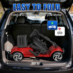 4-Wheel Electric Scooter with 20-Mile Range & 330 lbs Capacity